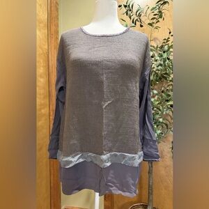 Vintage 80’s Jackie Loves John Cotton & Rayon Top and Pants Set Medium Purple